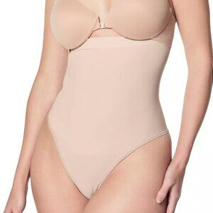 SPANX Women's Seamless High-Waisted Shaping Thong Size L